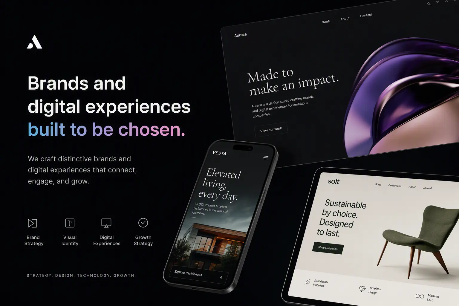Brands and digital experiences built to be chosen.